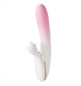 Ankni - LOVE JOY Thrust Suction Vibrator (Chargeable - White)